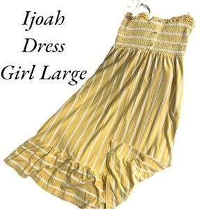J.O.A. Yellow Striped Kids Dress